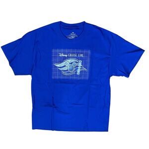 NEW Disney Shirt Adult XL Cruise Line Dream Sorcerer Mickey Men DCL Blue NWT